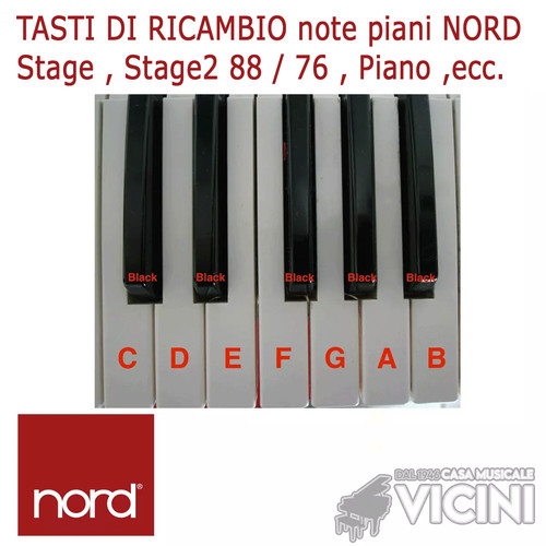 Tasti ricambio note piani - tasti, di